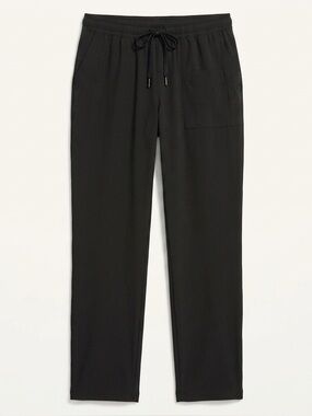 Warehouse One Ruched Black Athletic Jogger